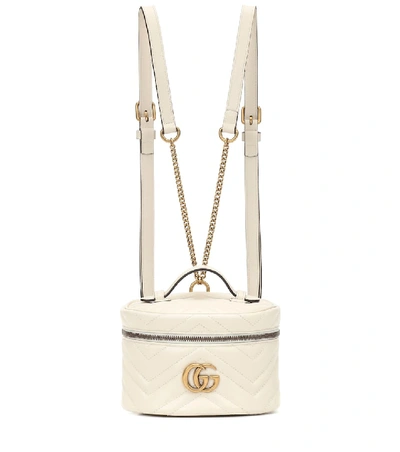 Shop Gucci Gg Marmont Mini Backpack In White