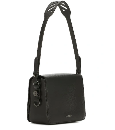 Shop Off-white Binder Clip Small Shoulder Bag In Black