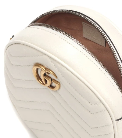 Shop Gucci Gg Marmont Mini Shoulder Bag In White