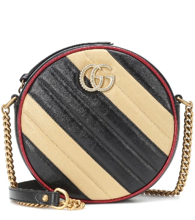 Shop Gucci Gg Marmont Mini Leather Shoulder Bag In Multicoloured