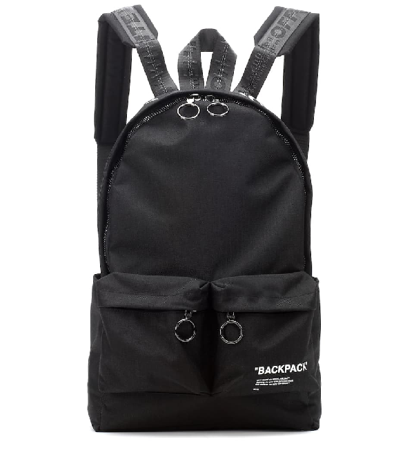 printed canvas backpack