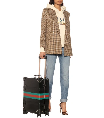 Shop Gucci X Globe-trotter Carry-on Suitcase In Black