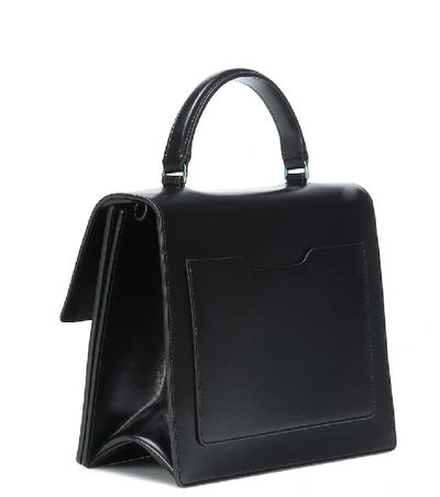 Shop Off-white Jitney 2.8 Twist Leather Tote In Black