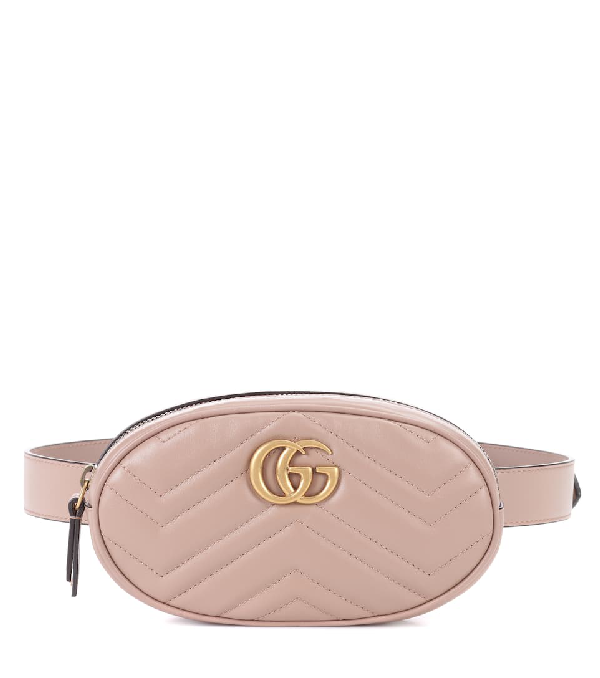gg marmont leather belt bag
