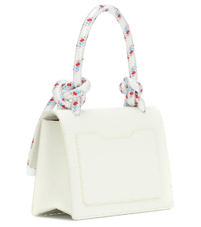 Shop Off-white Jitney 1.4 Leather Tote In White