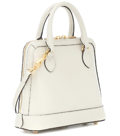 Shop Gucci 1955 Horsebit Small Leather Tote In White