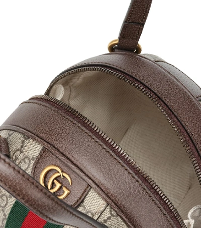 Shop Gucci Ophidia Gg Mini Shoulder Bag In Beige