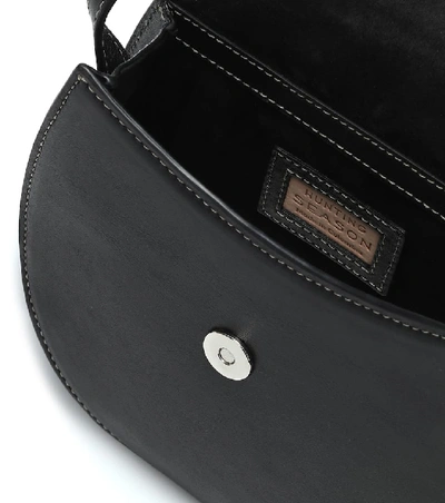 Shop Hunting Season The Saddle Leather Crossbody Bag In Black