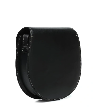 Shop Hunting Season The Saddle Leather Crossbody Bag In Black