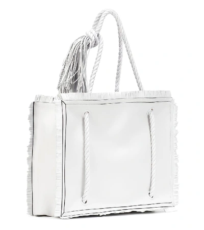 Shop Valentino The Rope Large Tote In White