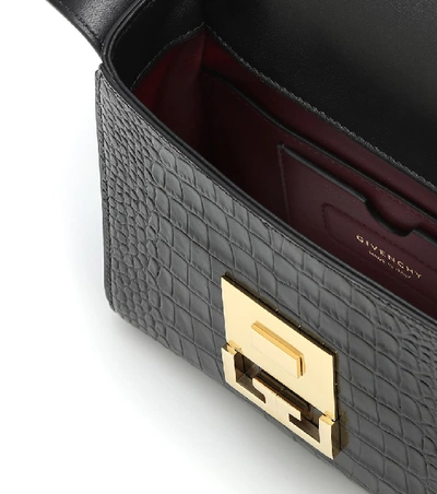 Shop Givenchy Eden Small Leather Shoulder Bag In Black