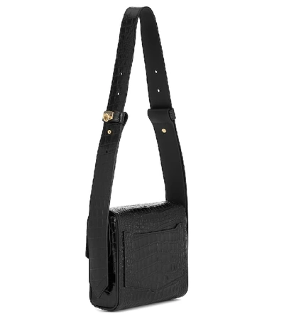 Shop Givenchy Eden Small Leather Shoulder Bag In Black