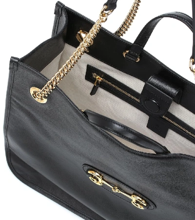 Shop Gucci 1955 Horsebit Large Tote In Black