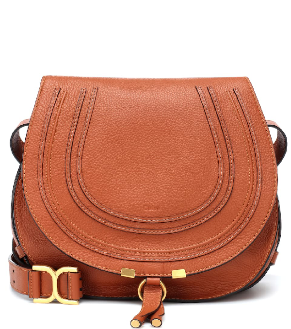 medium marcie leather saddle bag