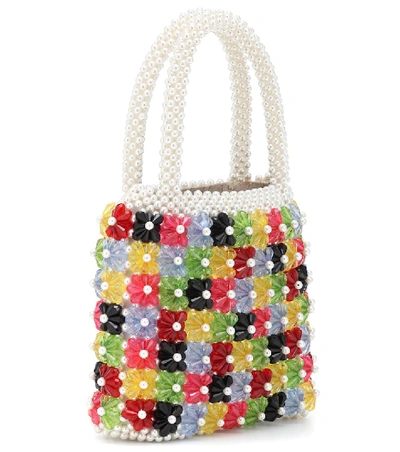 Shop Shrimps Avery Floral Beaded Tote In Multicoloured