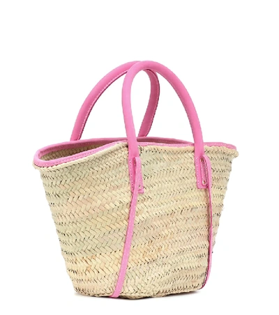 Shop Jacquemus Le Panier Soleil Raffia Tote In Beige