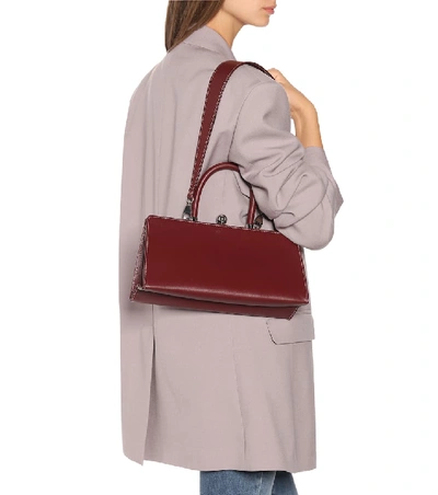 Shop Ratio Et Motus Sister Leather Shoulder Bag In Red