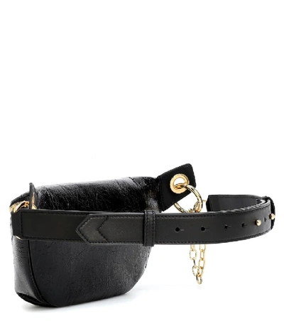 Shop Givenchy Id Leather Belt Bag In Black