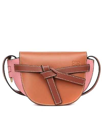 Shop Loewe Gate Mini Leather Crossbody Bag In Multicoloured