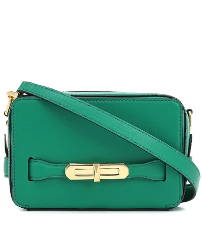 Shop Alexander Mcqueen The Myth Leather Shoulder Bag In Green