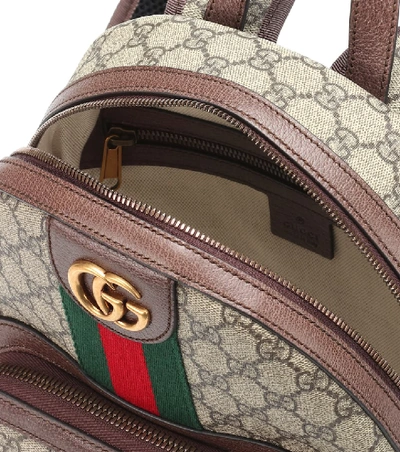 Shop Gucci Ophidia Gg Small Backpack In Brown