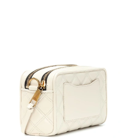 Shop Marc Jacobs Softshot 21 Leather Crossbody Bag In White