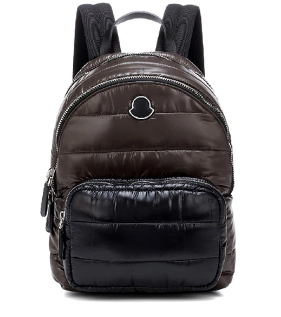Shop Moncler Kilia Medium Quilted Backpack In Brown