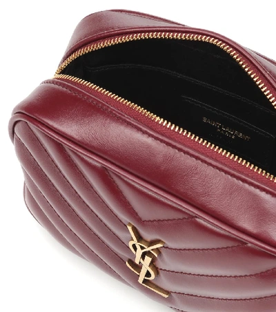 Shop Saint Laurent Lou Leather Belt Bag In Red