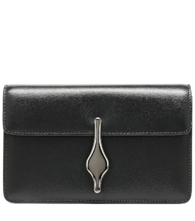 Shop Alaïa Franca Leather Clutch In Black