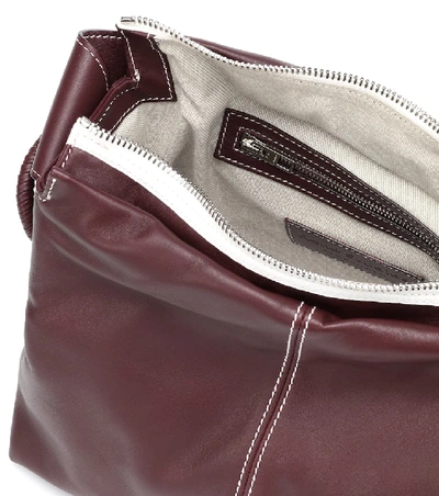 Shop Acne Studios Minimal Leather Handbag In Red