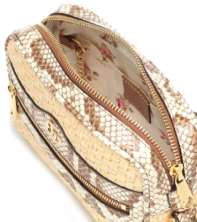 Shop Gucci Ophidia Mini Shoulder Bag In Beige
