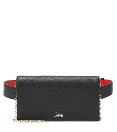 Shop Christian Louboutin Boudoir Leather Belt Bag In Beige