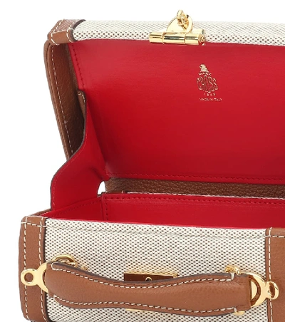 Shop Mark Cross Grace Box Small Canvas Belt Bag In Brown