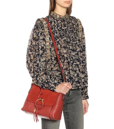 Shop See By Chloé Joan Small Leather Shoulder Bag In Red