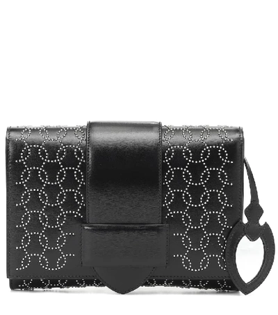 Shop Alaïa Simone Leather Clutch In Black