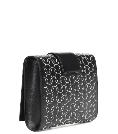 Shop Alaïa Simone Leather Clutch In Black