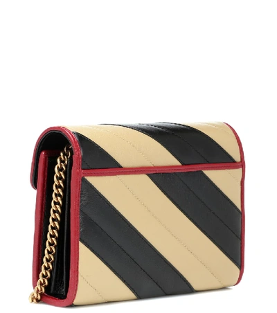 Shop Gucci Gg Marmont Small Leather Shoulder Bag In Multicoloured