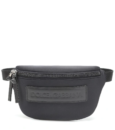 Shop Dolce & Gabbana Neoprene Belt Bag In Black