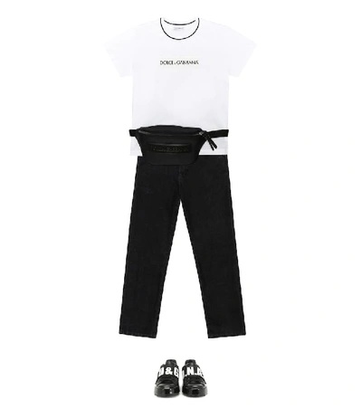 Shop Dolce & Gabbana Neoprene Belt Bag In Black