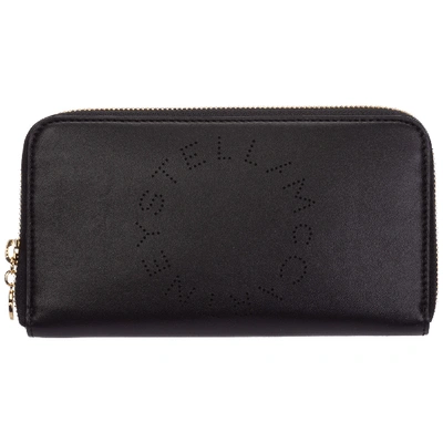 Shop Stella Mccartney Women's Wallet Coin Case Holder Purse Card Bifold  Stella Logo In Black