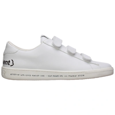 Shop Moncler Genius Men's Shoes Leather Trainers Sneakers In White