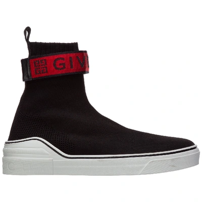 Shop Givenchy Men's Shoes High Top Trainers Sneakers George In Black