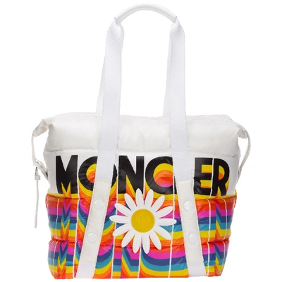 Shop Moncler Genius Women's Nylon Shoulder Bag Marne In White