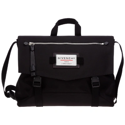 Shop Givenchy Men's Nylon Cross-body Messenger Shoulder Bag Downtown In Black