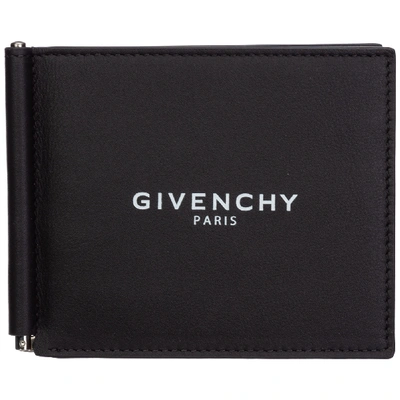 Shop Givenchy Men's Genuine Leather Wallet Credit Card Bifold In Black