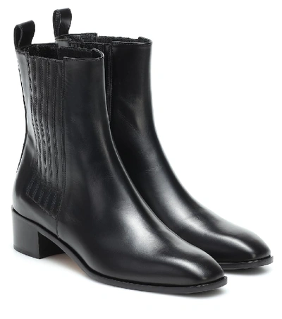 Shop Aeyde Neil Leather Ankle Boots In Black