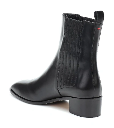 Shop Aeyde Neil Leather Ankle Boots In Black