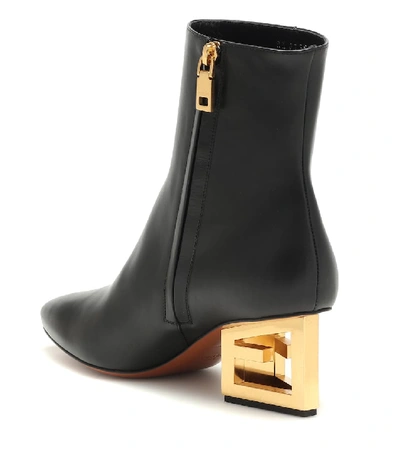 Shop Givenchy G Leather Ankle Boots In Black
