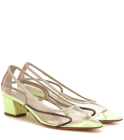 Shop Maryam Nassir Zadeh Naima Leather Pumps In Multicoloured
