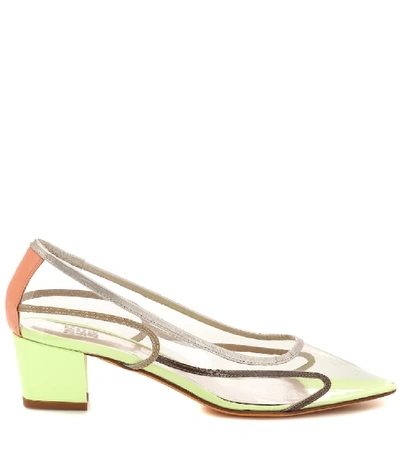 Shop Maryam Nassir Zadeh Naima Leather Pumps In Multicoloured